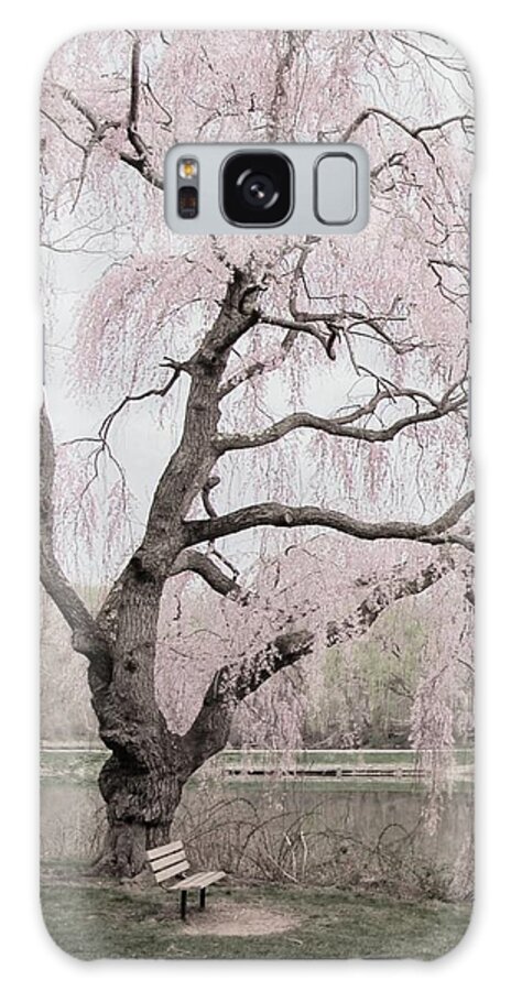 Cherry Blossom Trees Galaxy Case featuring the photograph Weeping Spring 2 - Holmdel Park by Angie Tirado