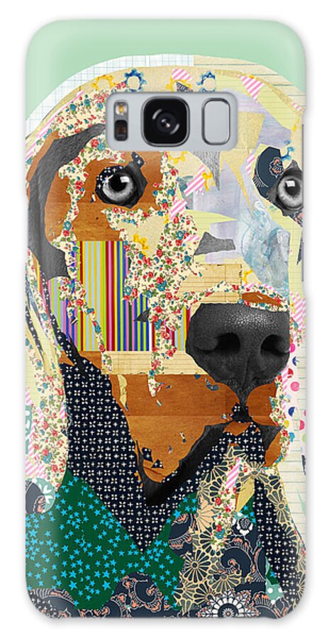 Weimaraner Galaxy Case featuring the mixed media Weimaraner Collage by Claudia Schoen