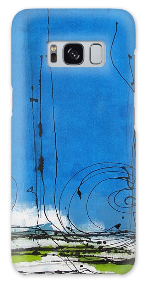 Abstract Galaxy Case featuring the painting West Coast Trail by Louise Adams