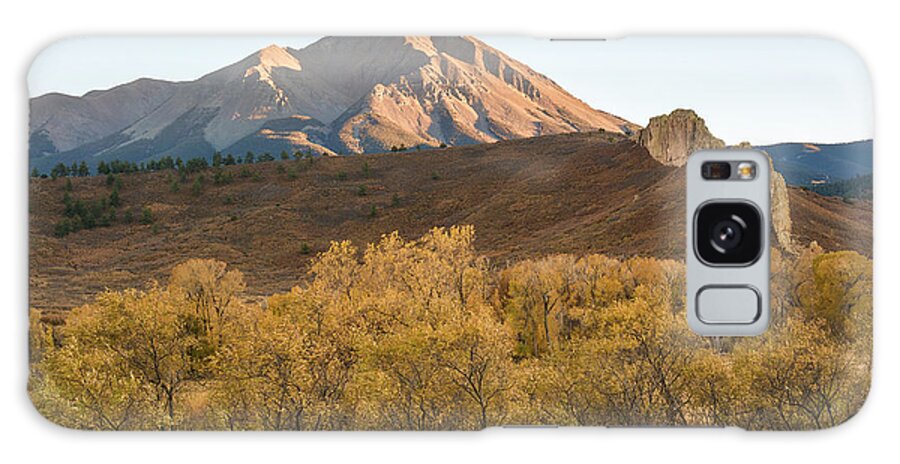 West Galaxy Case featuring the photograph West Spanish Peak Autumn by Aaron Spong