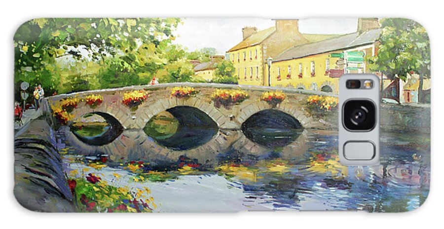 Westport County Mayo Galaxy Case featuring the painting Westport Bridge County Mayo by Conor McGuire