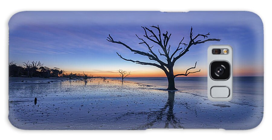 Boneyard Beach Galaxy Case featuring the photograph Wet Reflections at Botany Bay Beach by Michael Ver Sprill