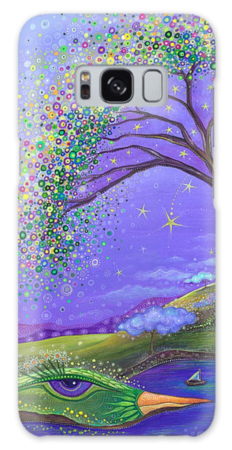 Dreamscape Galaxy Case featuring the painting What a Wonderful World by Tanielle Childers