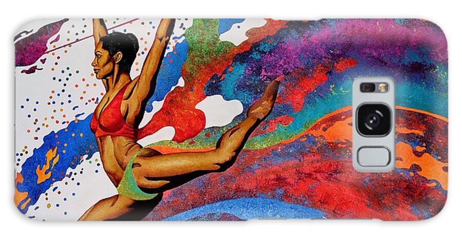Colorful Ballerina In Motion Galaxy S8 Case featuring the painting When Misty Moves by William Roby