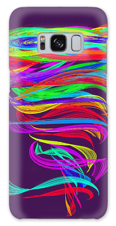 Tornado Galaxy Case featuring the painting Whirling Colors by Artsy Gypsy