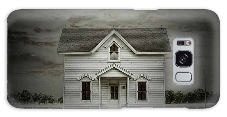 White Clapboard House Galaxy Case featuring the photograph White Clapboard by Debra Fedchin