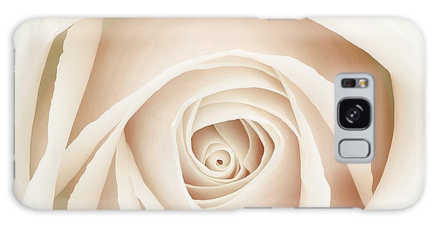 Rose Galaxy Case featuring the photograph White Dawn Rose by Mindy Sommers