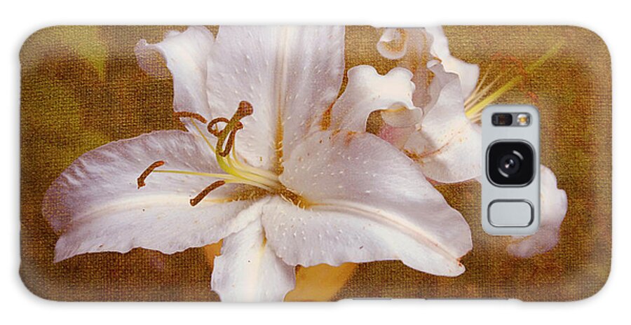 Jenny Rainbow Fine Art Photography Galaxy Case featuring the photograph White Lilies. Time to be Romantic by Jenny Rainbow
