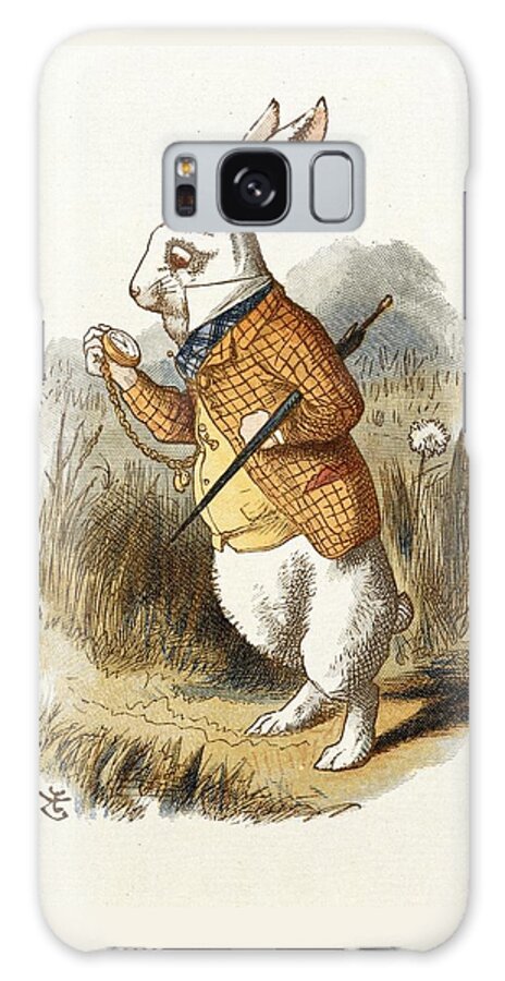 Alice In Wonderland Galaxy Case featuring the painting White Rabbit by John Tenniel