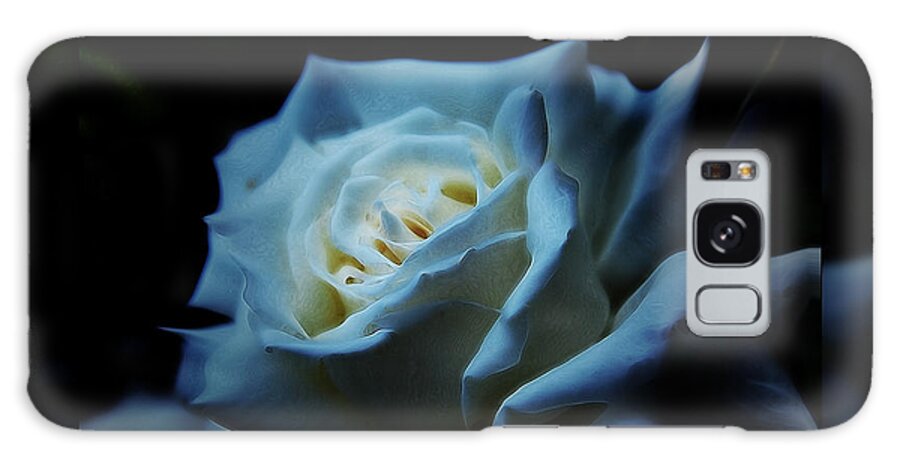 White Roce Galaxy Case featuring the photograph White rose 2 by Elaine Hunter