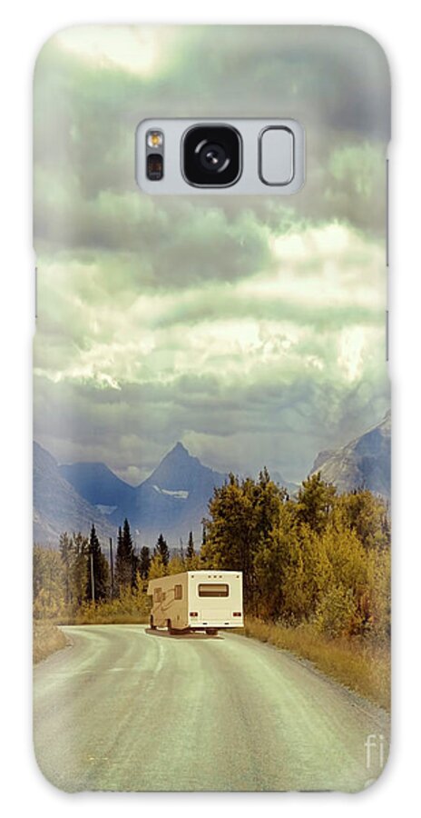 Rv Galaxy Case featuring the photograph White RV in Montana by Jill Battaglia