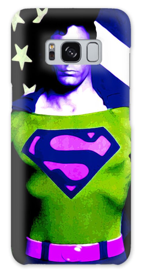 Superman Galaxy Case featuring the digital art Who is Superman by Saad Hasnain
