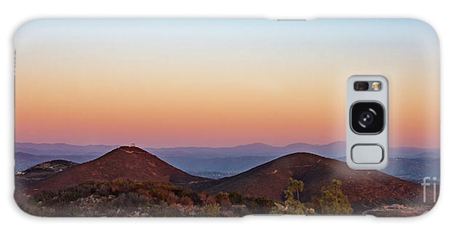 Double Peak Park Galaxy Case featuring the photograph A Double Peak Park Sunset in San Elijo by David Levin