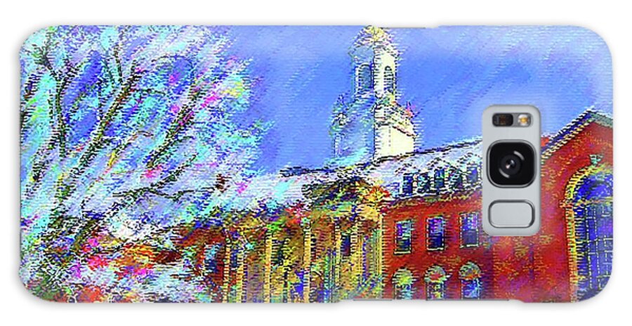 Uconn Galaxy Case featuring the photograph Wilbur Library UConn by DJ Fessenden