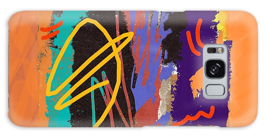 Abstract Galaxy Case featuring the mixed media Wild and Wicked 4 by Janis Kirstein