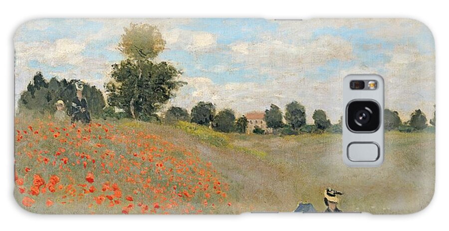 Claude Monetwild Galaxy Case featuring the painting Wild Poppies near Argenteuil by Claude Monet