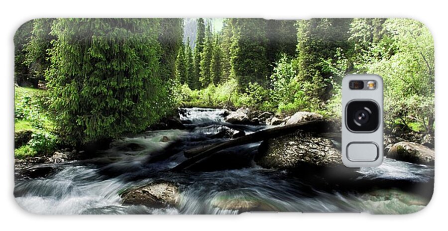 Forest Galaxy Case featuring the photograph Wild river in Tian Shan by Robert Grac