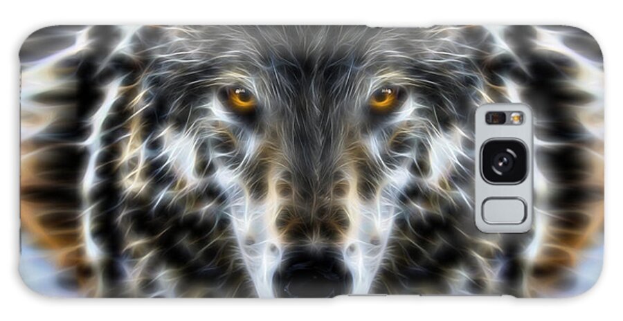 Wilderness Galaxy Case featuring the digital art Wild Wolf Spirit by Garaga Designs