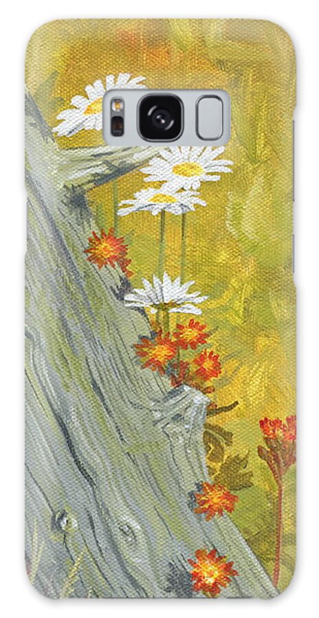 Flower Galaxy S8 Case featuring the painting Wildflowers by Harry Moulton
