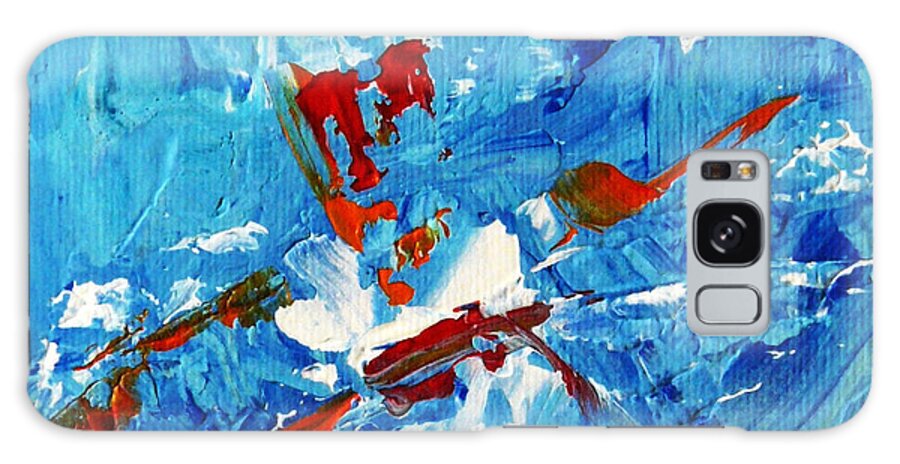 Abstract Galaxy Case featuring the painting Will You Dance With Me? by Jasna Dragun