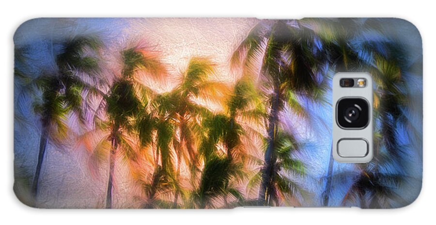Palm Trees Galaxy Case featuring the digital art Wind and Palms by Celso Bressan