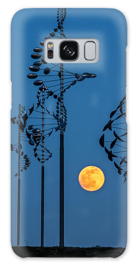 Landscape Galaxy S8 Case featuring the photograph Wind Sculptures at Wilkeson Pointe by Chris Bordeleau