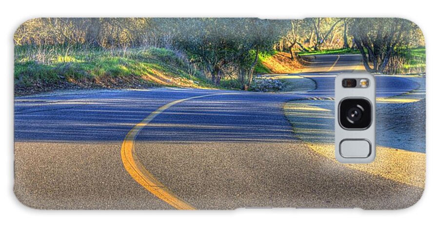 Hdr Galaxy Case featuring the photograph Winding Bike Trail by Randy Wehner
