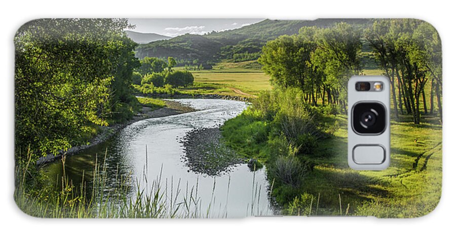 Steamboat Springs Galaxy Case featuring the photograph Winding Elk River by Don Schwartz