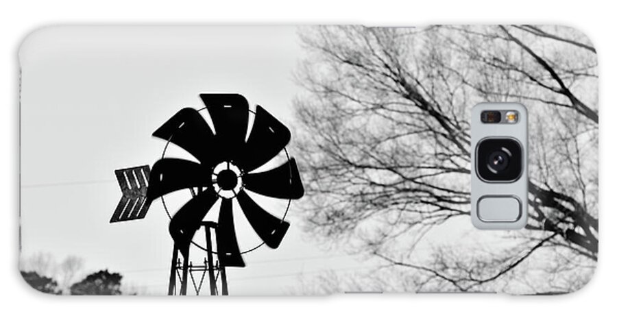 Windmill Galaxy Case featuring the photograph Windmill on the Farm by Nicole Lloyd