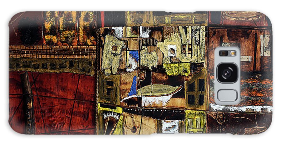 African Fine Art Galaxy Case featuring the painting Window On The World by Michael Nene