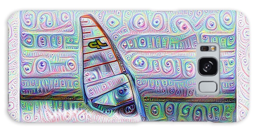 Abstract Galaxy Case featuring the photograph Windsurfing by Spikey Mouse Photography
