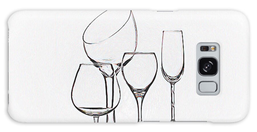 Wine Galaxy Case featuring the photograph Wineglass Graphic by Tom Mc Nemar
