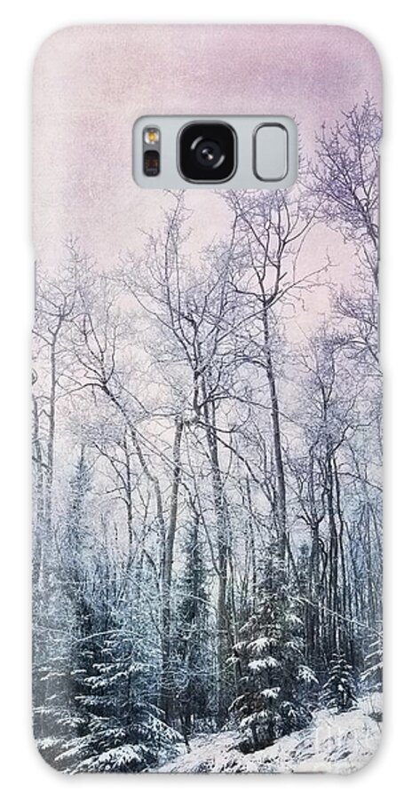Forest Galaxy Case featuring the photograph Winter Forest by Priska Wettstein