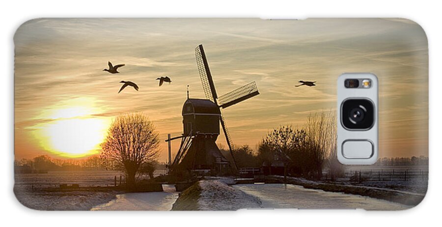 Winter Galaxy Case featuring the photograph Winter in Holland-2 by Casper Cammeraat