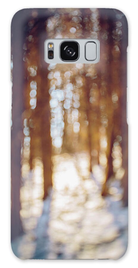 Snow Galaxy Case featuring the photograph Winter in Snow by Amber Flowers
