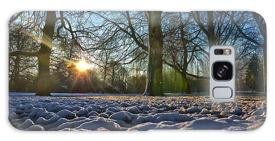 Sun Galaxy Case featuring the photograph Winter In The Park by Frans Blok