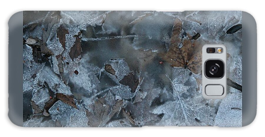 Abstract Galaxy Case featuring the photograph Winter Leaf Abstract-V by Patricia Overmoyer