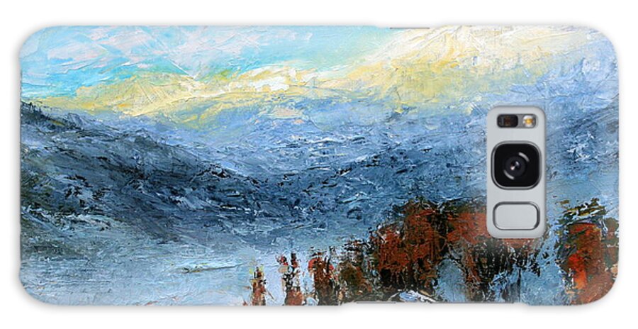 Winter Galaxy Case featuring the painting Winter Leaves by Gregg Caudell