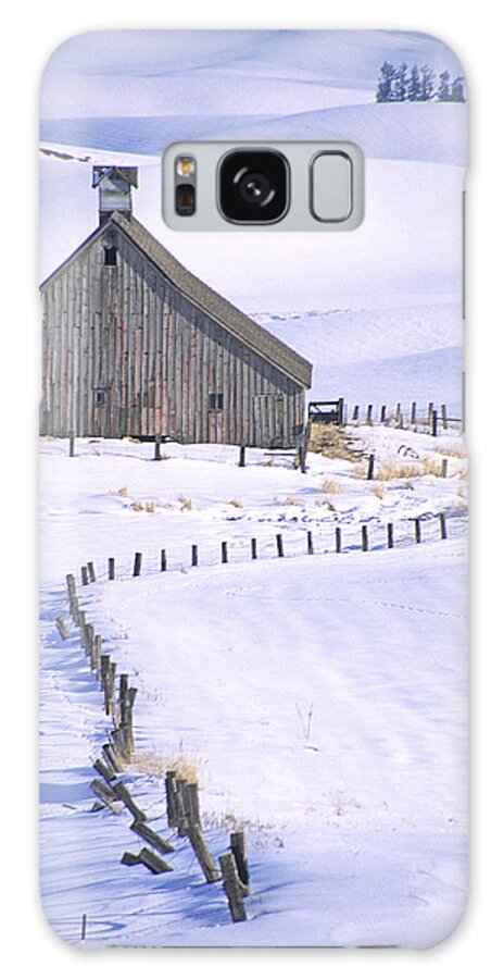 Outdoors Galaxy Case featuring the photograph Winter Salt Barn by Doug Davidson