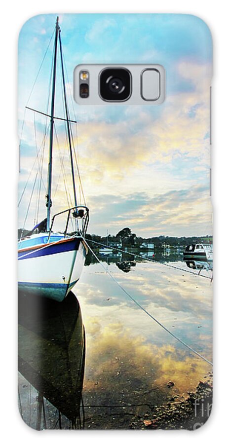 Mylor Galaxy S8 Case featuring the photograph Winter Sunset at Mylor Bridge by Terri Waters
