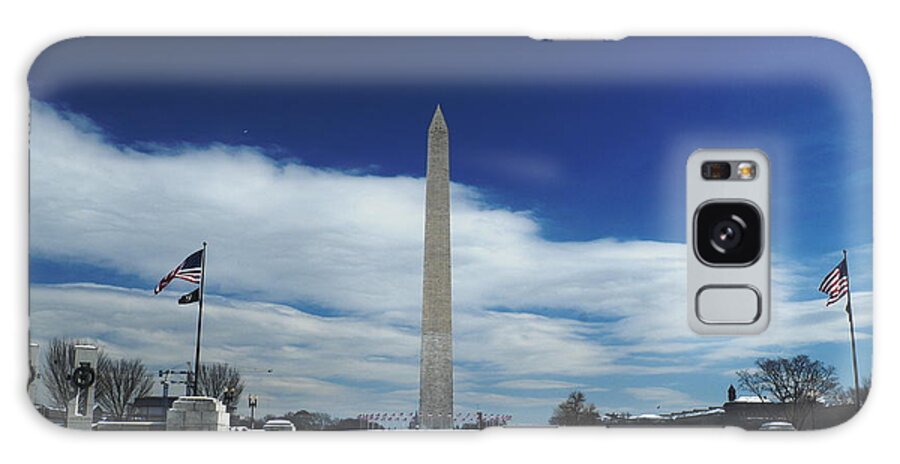 Winter Galaxy S8 Case featuring the photograph Winter Washington Monument by George Taylor