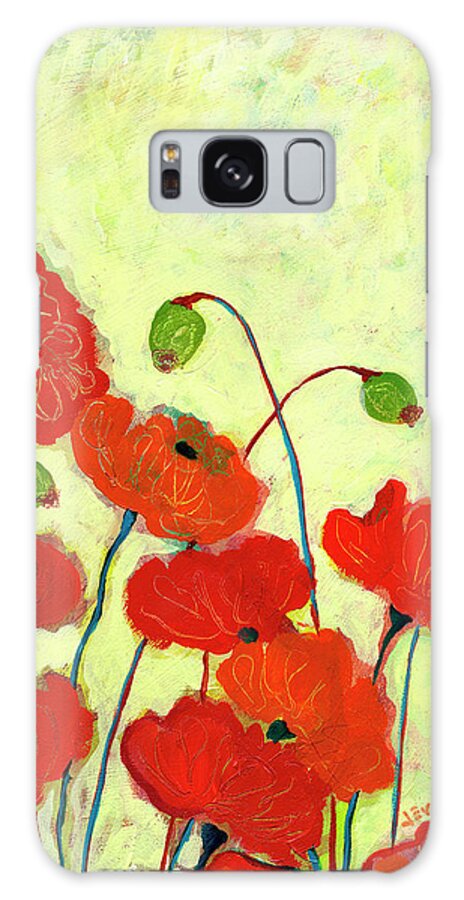 Floral Galaxy Case featuring the painting Wishful Blooming by Jennifer Lommers