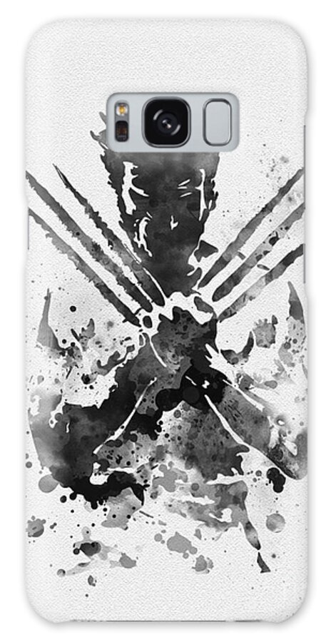 Wolverine Galaxy Case featuring the mixed media Wolverine by My Inspiration