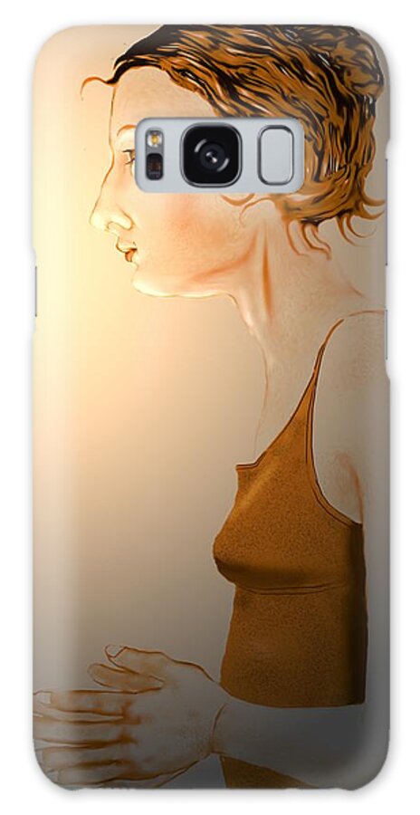 Woman Galaxy Case featuring the digital art Woman 15 by Kerry Beverly