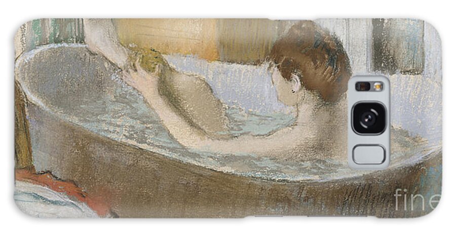 Edgar Galaxy Case featuring the pastel Woman in her Bath by Edgar Degas