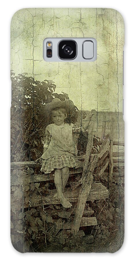 Girl Galaxy Case featuring the photograph Wooden Throne by Char Szabo-Perricelli