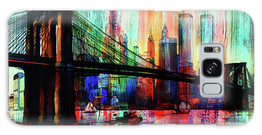 Nyc Galaxy Case featuring the painting World Trade Center 01 by Gull G