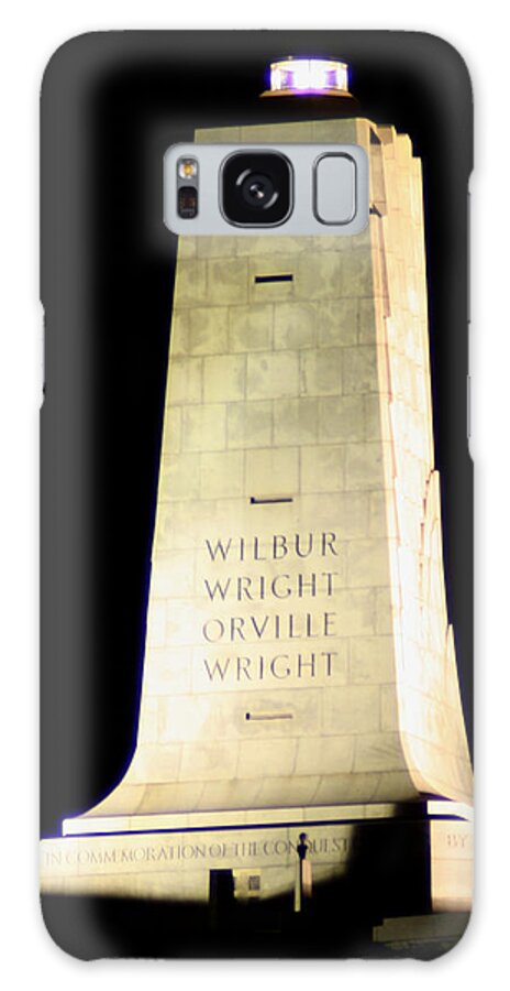 Wrights Galaxy Case featuring the photograph Wright Brothers' Memorial by Karen Harrison Brown