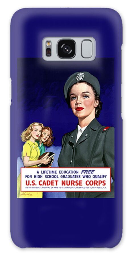 Nursing Galaxy Case featuring the painting WW2 US Cadet Nurse Corps by War Is Hell Store