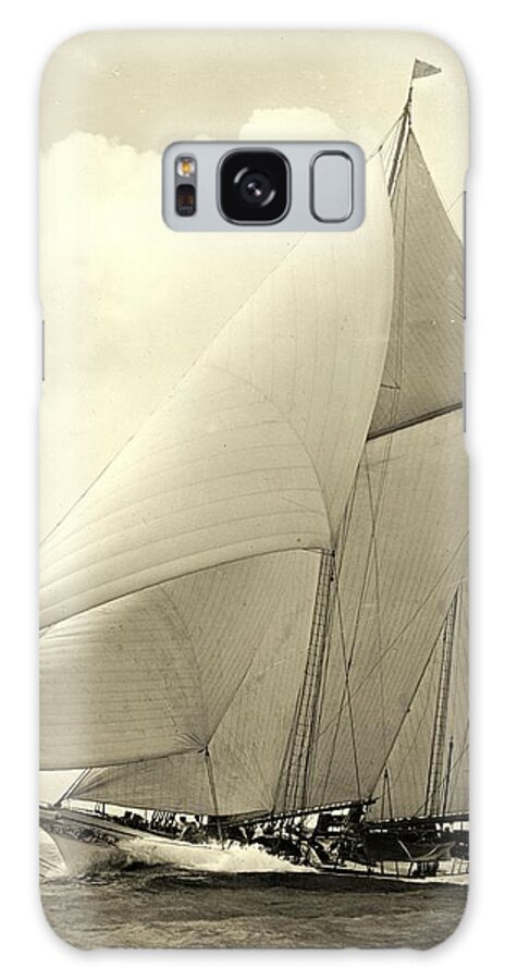 Yacht America 1910 Galaxy Case featuring the photograph Yacht America 1910 by Padre Art